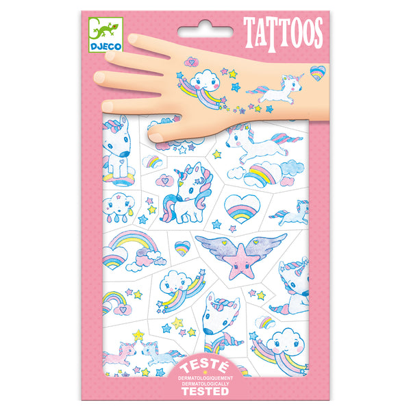 Tatouages licornes Djeco