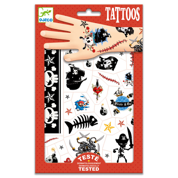 Tatouages pirates Djeco