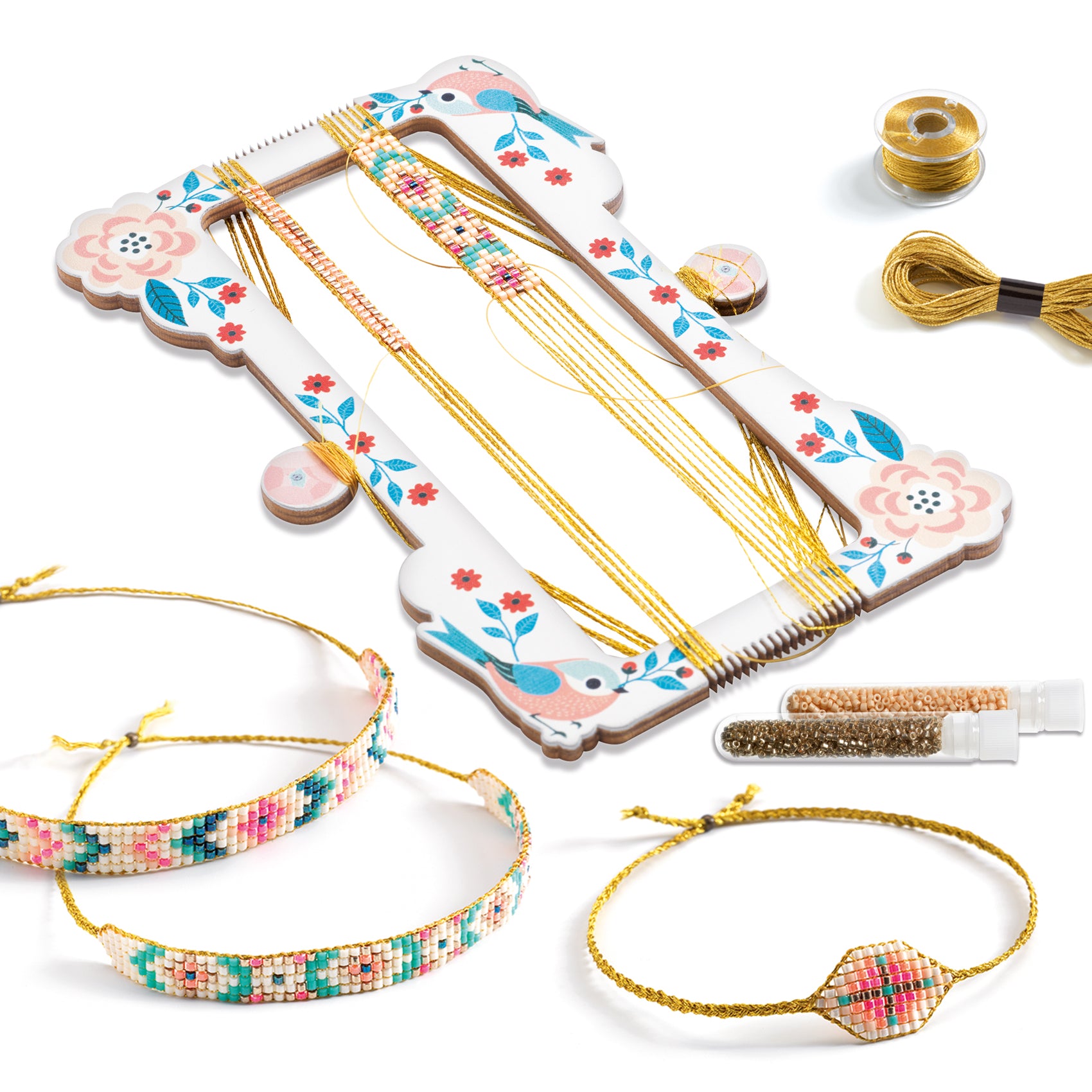 Coffret de tissage de bracelets en perles - Djeco Djeco - Maison Continuum