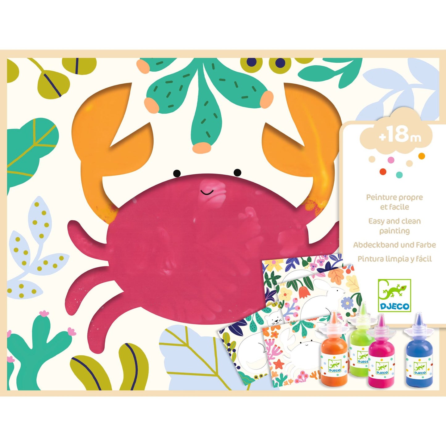 Coffret de peinture propre "Barbouille et beau" Djeco Djeco - Maison Continuum