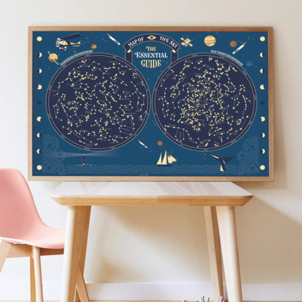 Poster pédagogique carte du ciel - Maison Continuum