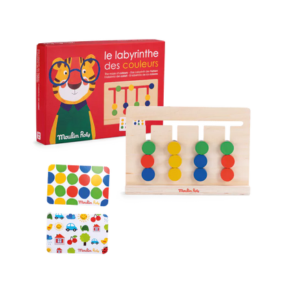 Jeu labyrinthe des couleurs Moulin Roty - Maison Continuum