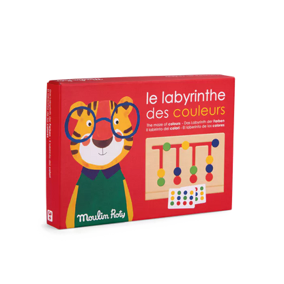 Jeu labyrinthe des couleurs Moulin Roty - Maison Continuum