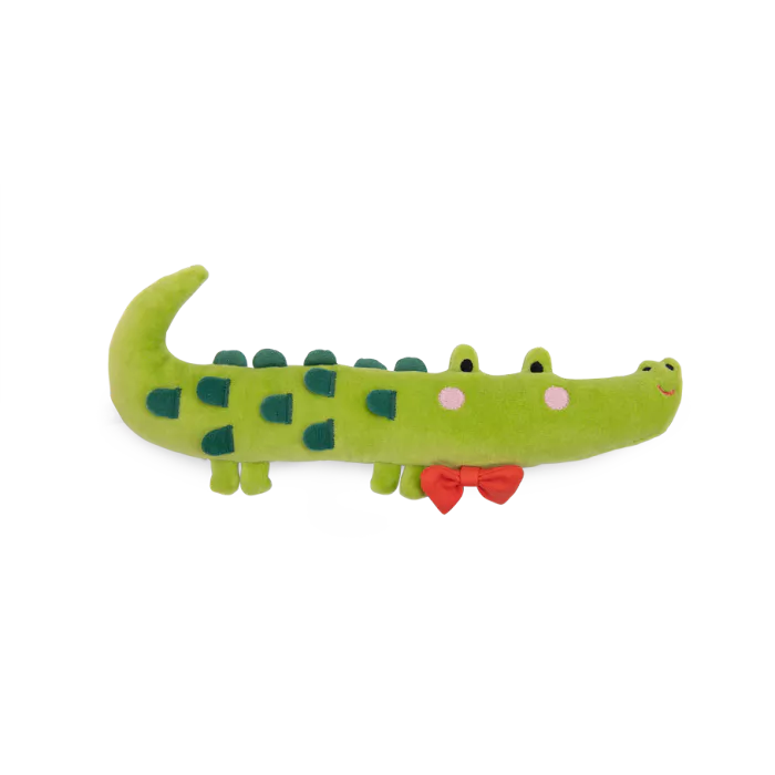 Hochet-peluche crocodile "Les Toupitis" - Maison Continuum