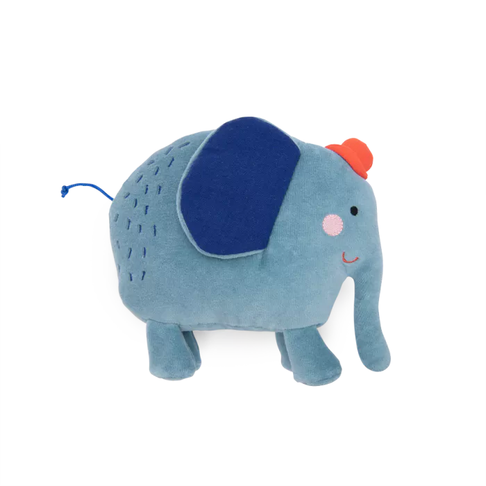 Hochet-peluche éléphant "les Toupitis" Moulin Roty - Maison Continuum