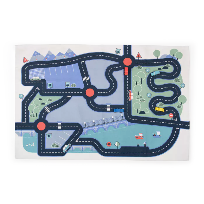 Tapis circuit de voitures Moulin Roty - Maison Continuum