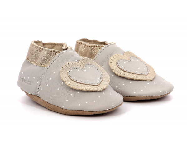 Robeez BABY TINY HEART slippers