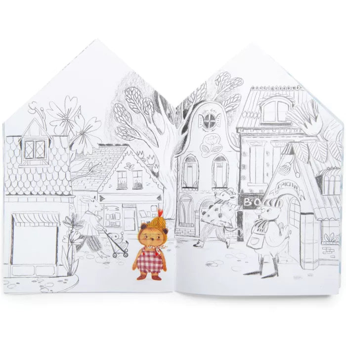Cahier stickers "Les Minouchkas" Moulin Roty - Maison Continuum