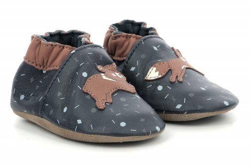 Chaussons Robeez marine motif animaux de la for t Maison Continuum