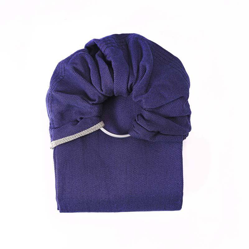 Echarpe de portage sans noeud tissé Bleu frégate - Maison Continuum