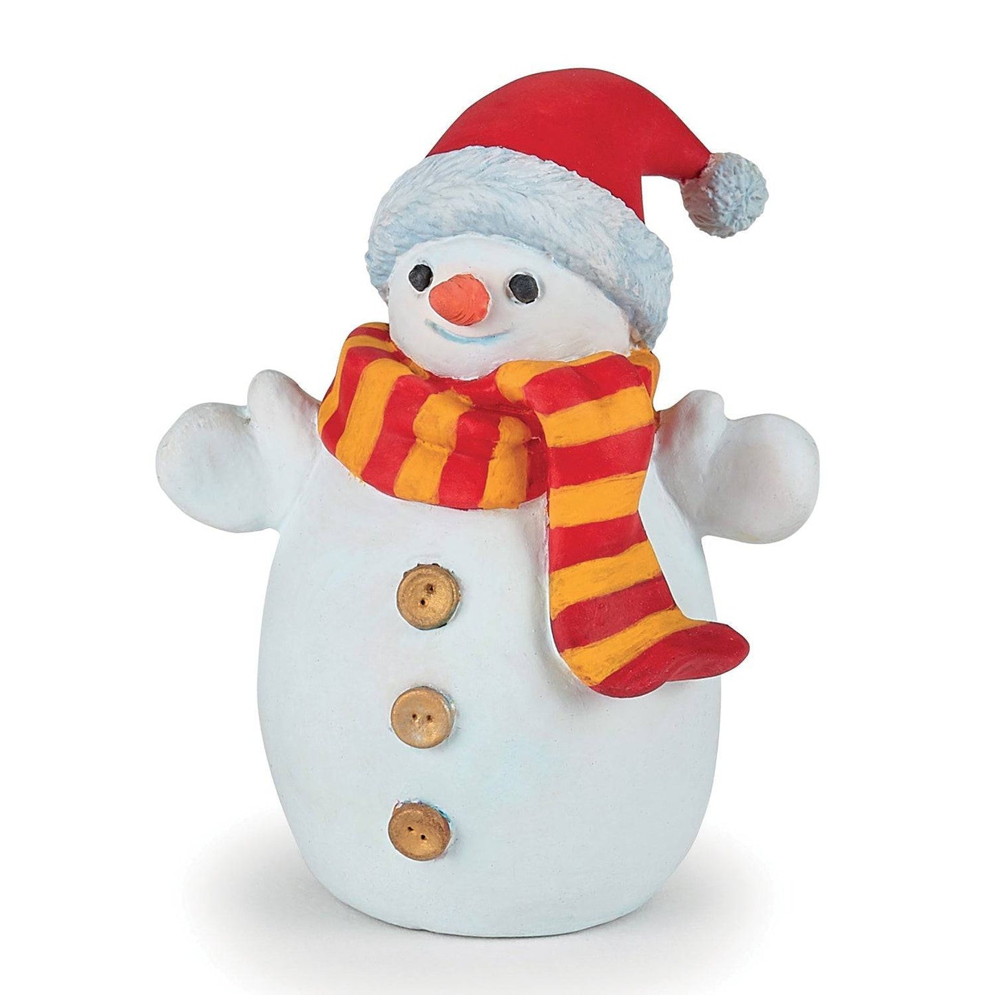 Figurine bonhomme de neige au bonnet - Maison Continuum