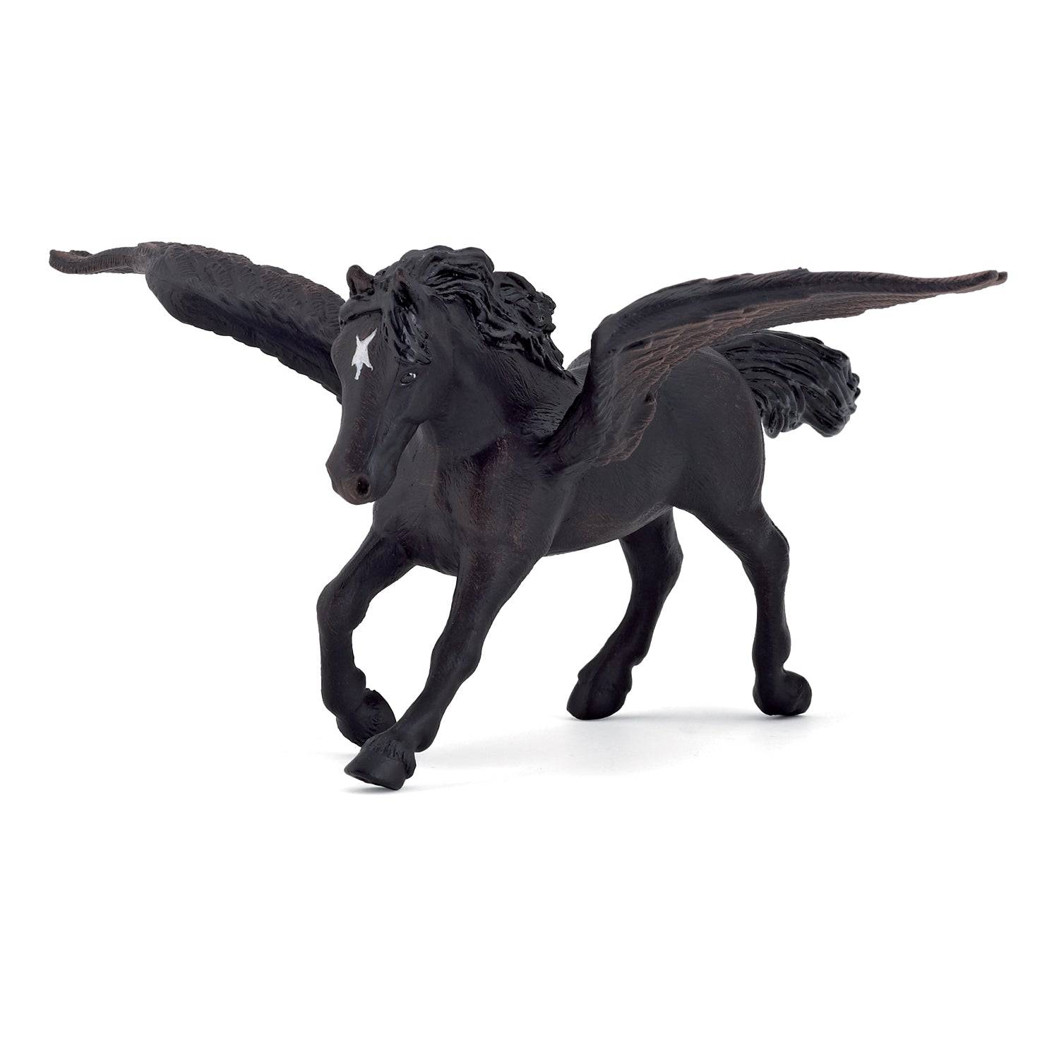 Figurine cheval aîlé noir - Maison Continuum
