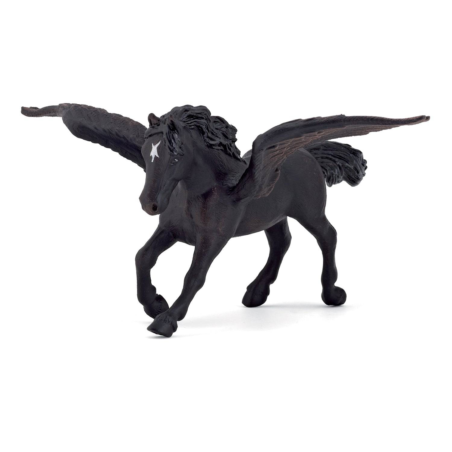 Figurine cheval aîlé noir Papo France - Maison Continuum