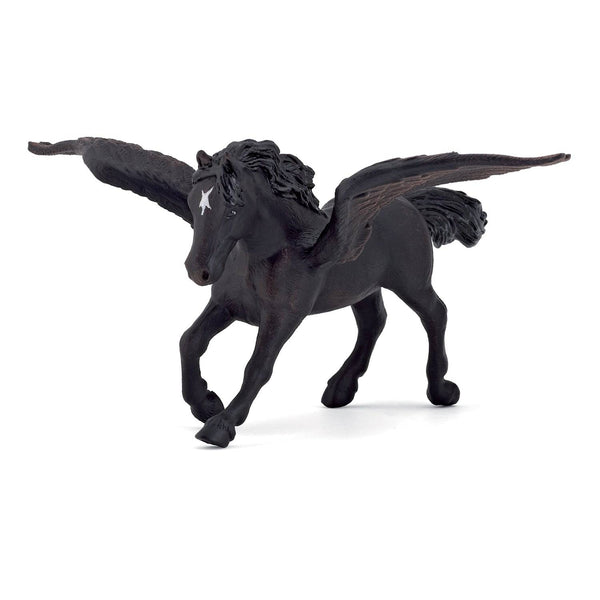 Figurine cheval aîlé noir