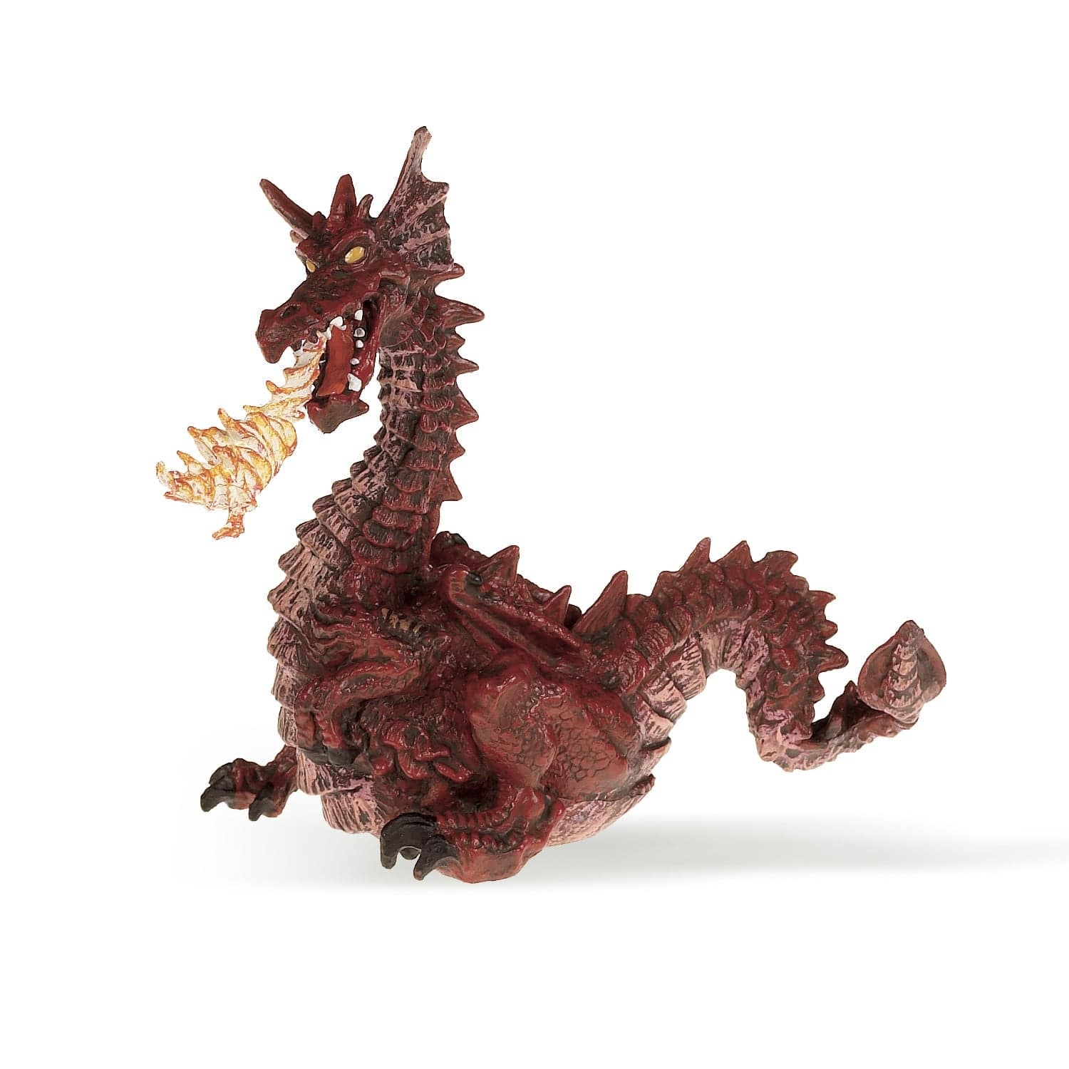 Figurine dragon rouge avec flamme - Maison Continuum