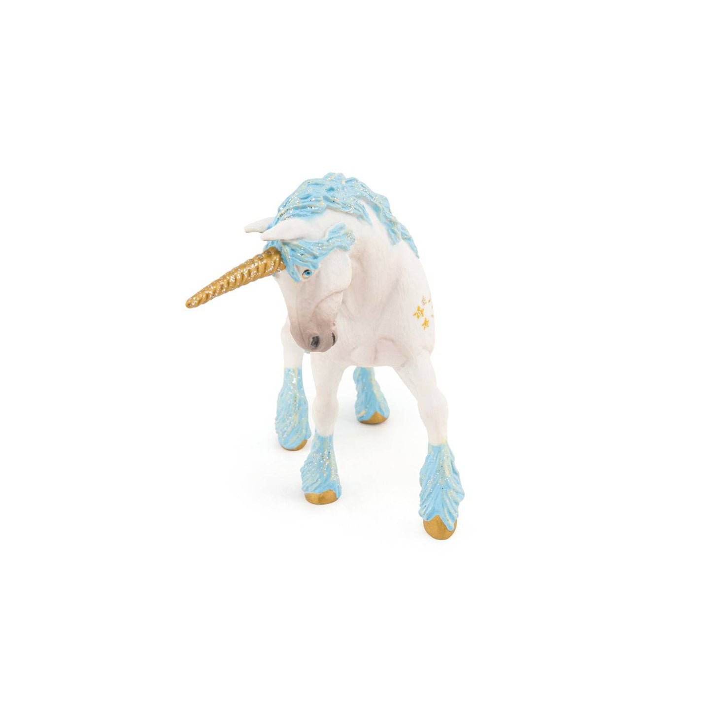 Figurine licorne blanche et bleue Papo France - Maison Continuum