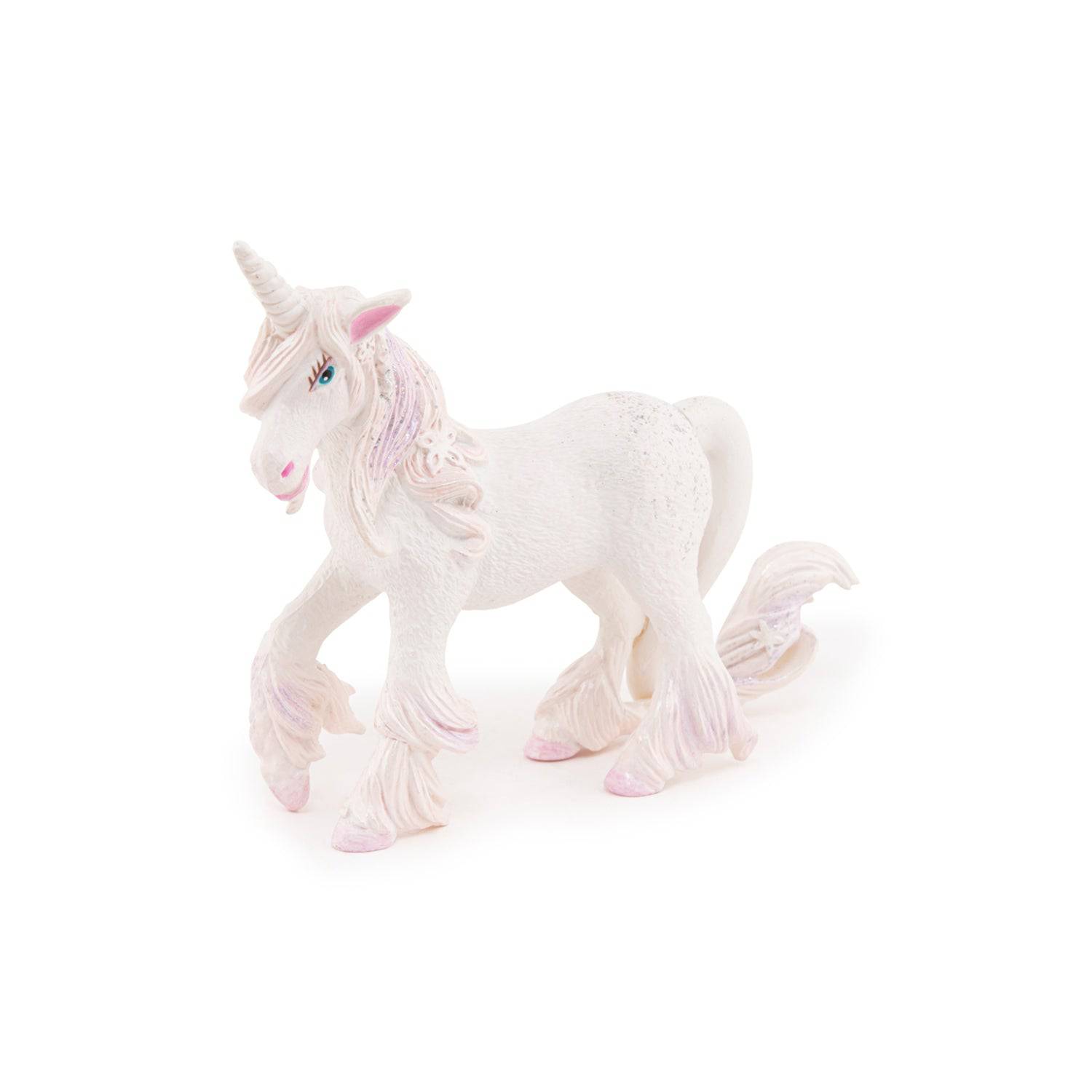 Figurine licorne rose et blanche Papo France - Maison Continuum