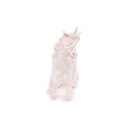 Figurine licorne rose et blanche - Maison Continuum