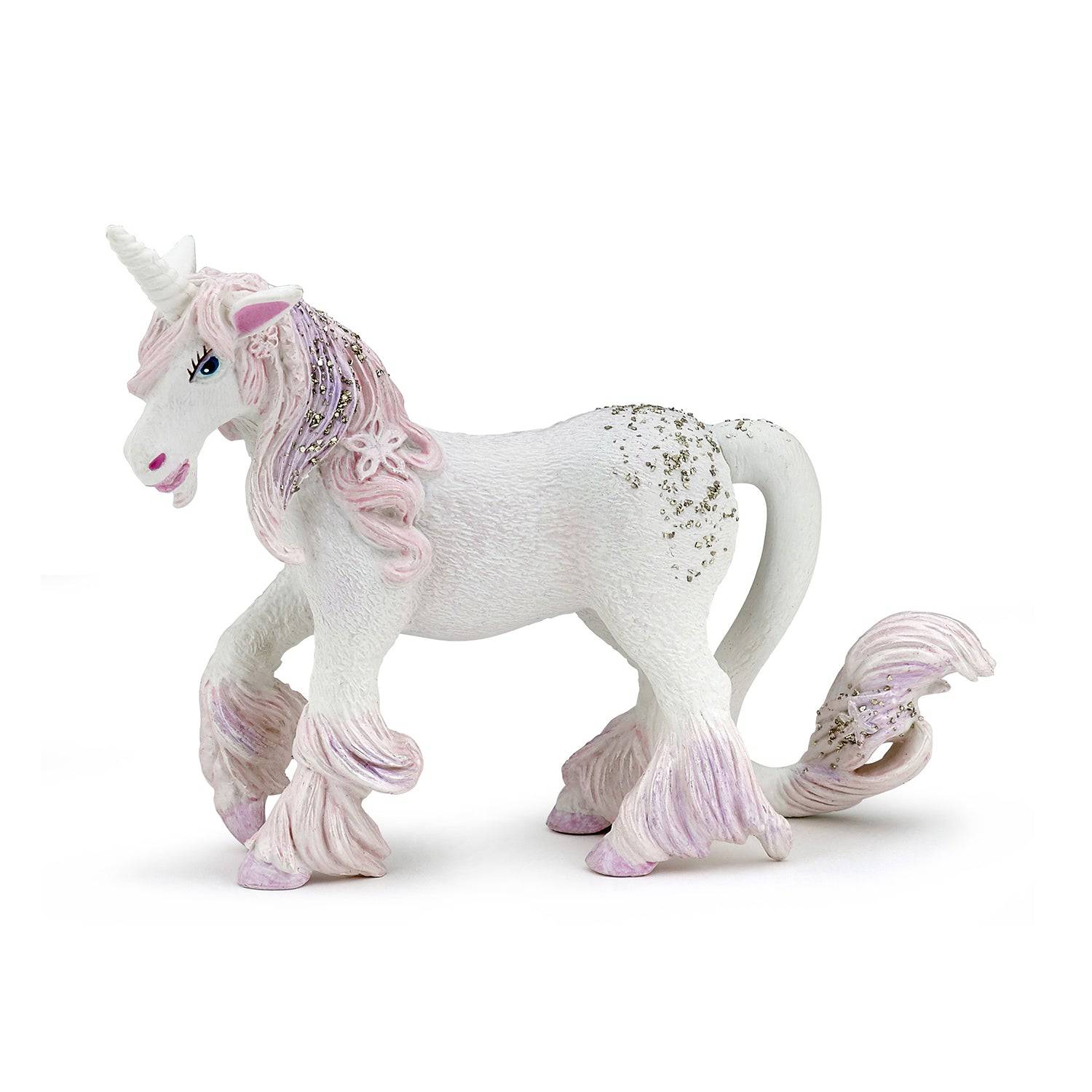 Figurine licorne rose et blanche Papo France - Maison Continuum