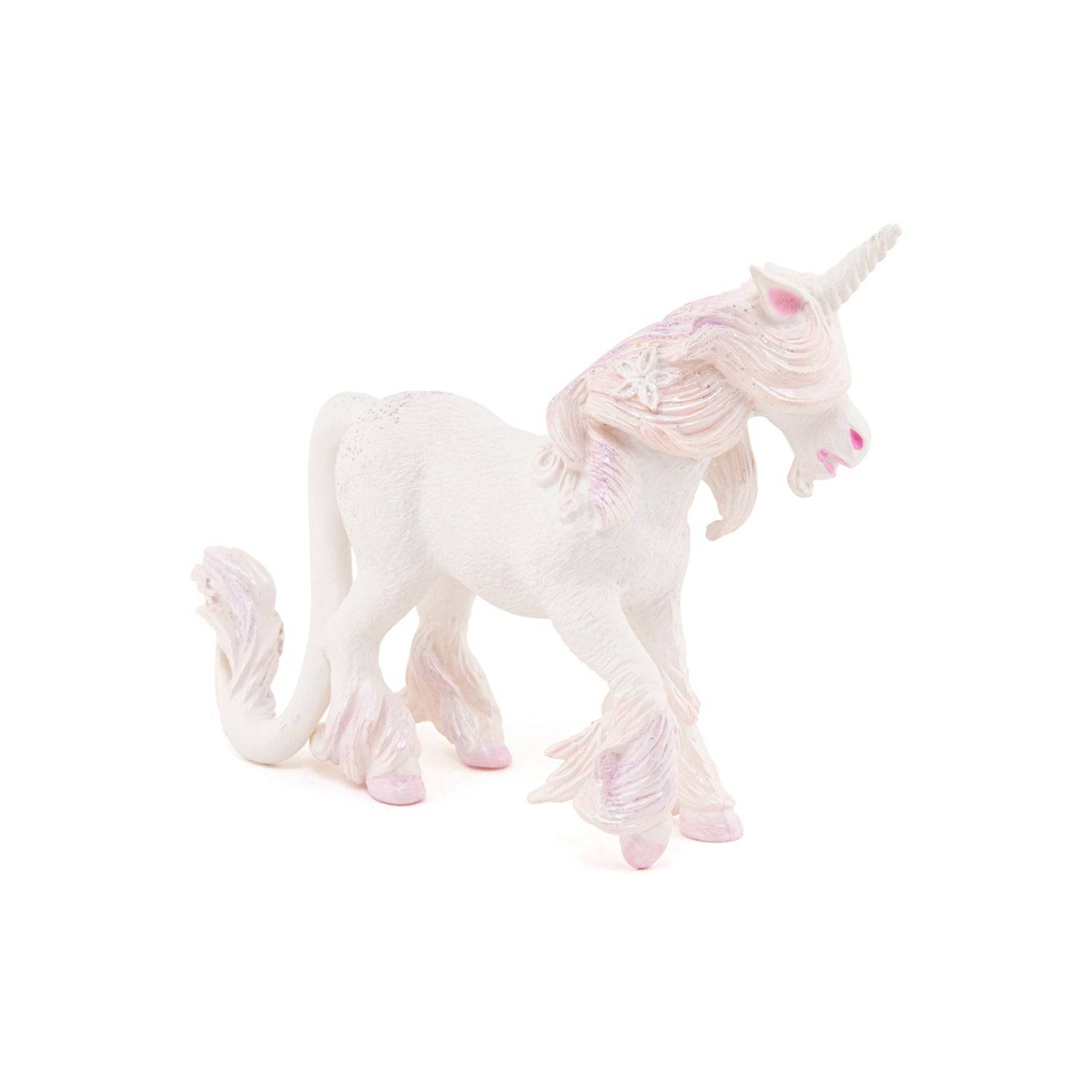 Figurine licorne rose et blanche Papo France - Maison Continuum