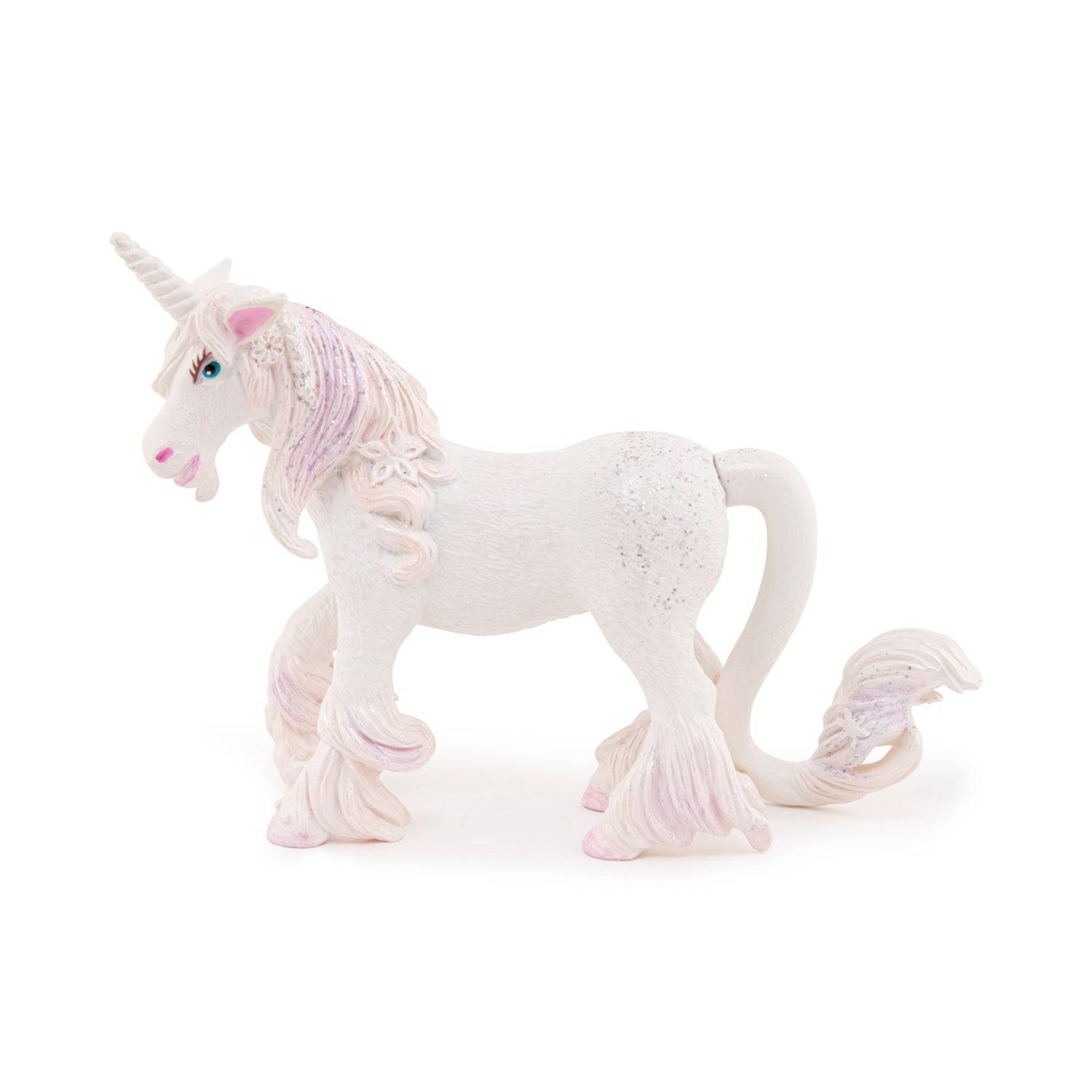 Figurine licorne rose et blanche Papo France - Maison Continuum
