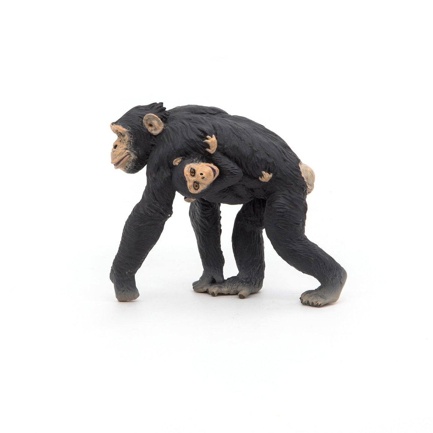 Figurine maman chimpanzé avec son bébé - Maison Continuum