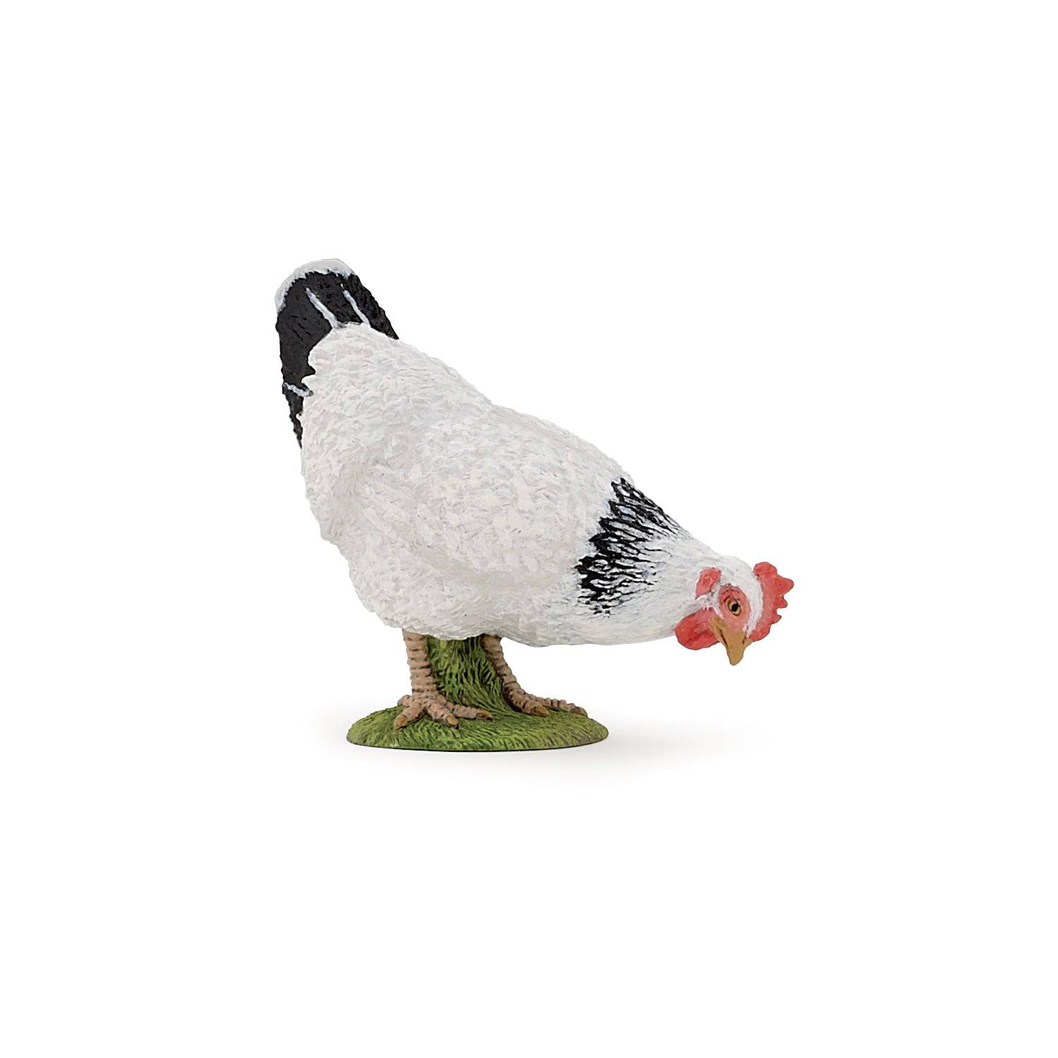 Figurine poule blanche - Maison Continuum