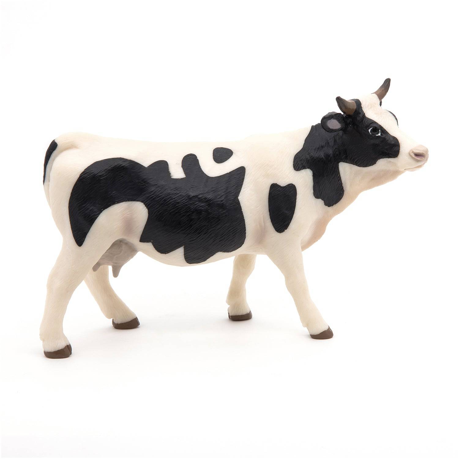 Figurine vache noire et blanche - Maison Continuum