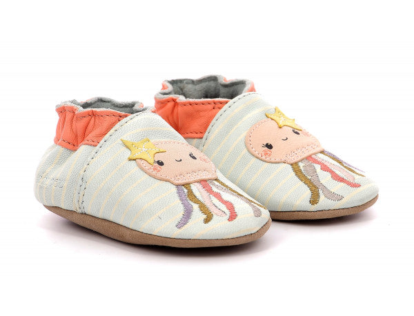 Robeez FUN MEDUSA BLUE WHITE PINK Slippers