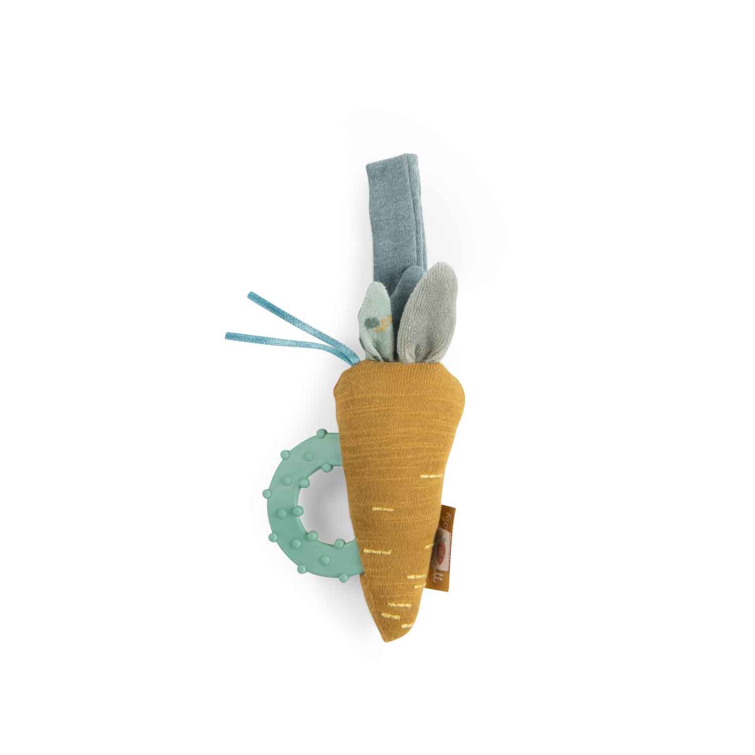 Hochet anneau de dentition carotte - Maison Continuum