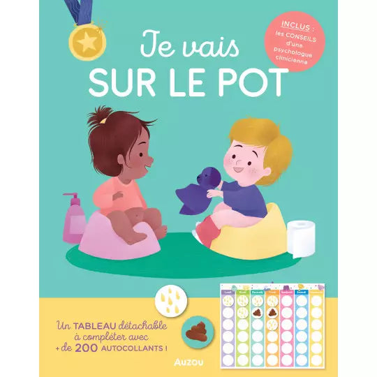 Je vais sur le pot – Un calendrier ludique pour apprendre la propreté Auzou - Maison Continuum