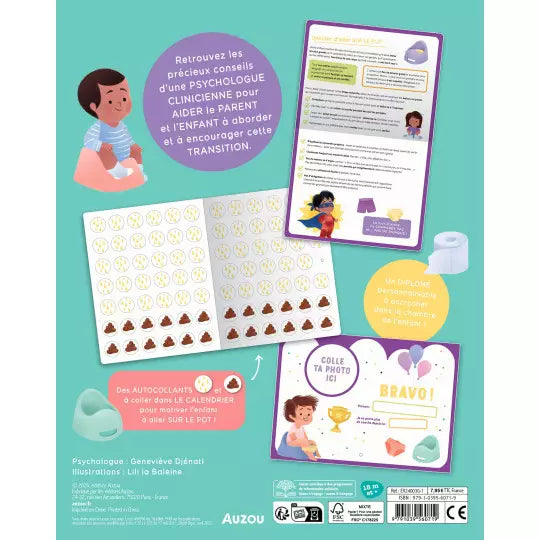 Je vais sur le pot – Un calendrier ludique pour apprendre la propreté Auzou - Maison Continuum