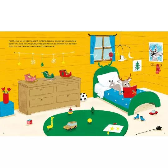 Livre "La première nuit de noël de petit renne" Auzou - Maison Continuum