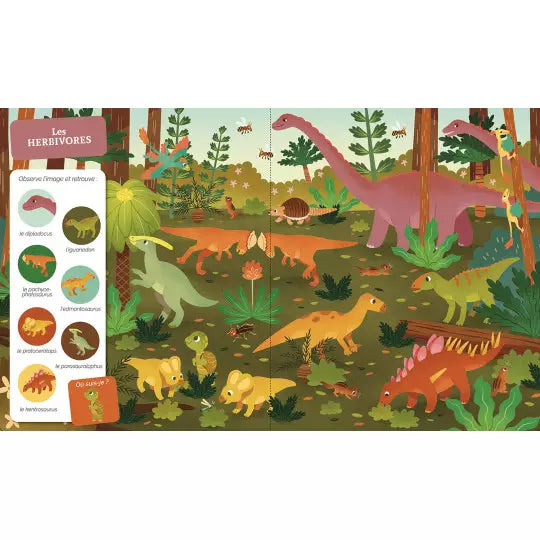 Cherche et trouve des tout-petits "Les dinosaures" Auzou - Maison Continuum