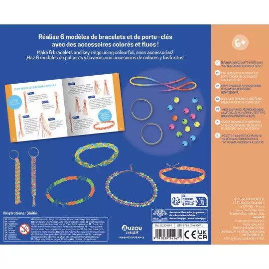 Mon coffret d'artiste "Mes créations fluos" Auzou - Maison Continuum