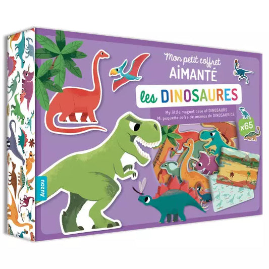 Mon petit coffret aimanté - Les dinosaures  Peskimo Auzou - Maison Continuum