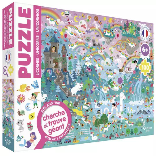 Puzzle Cherche et Trouve – Espace & Licornes