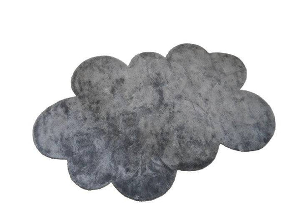 Dark gray cloud rug